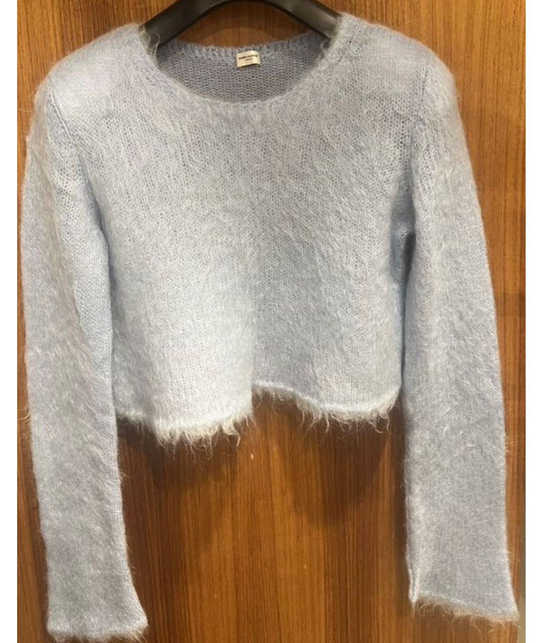 SAINT LAURENT Голубой джемпер / свитер, фото 5