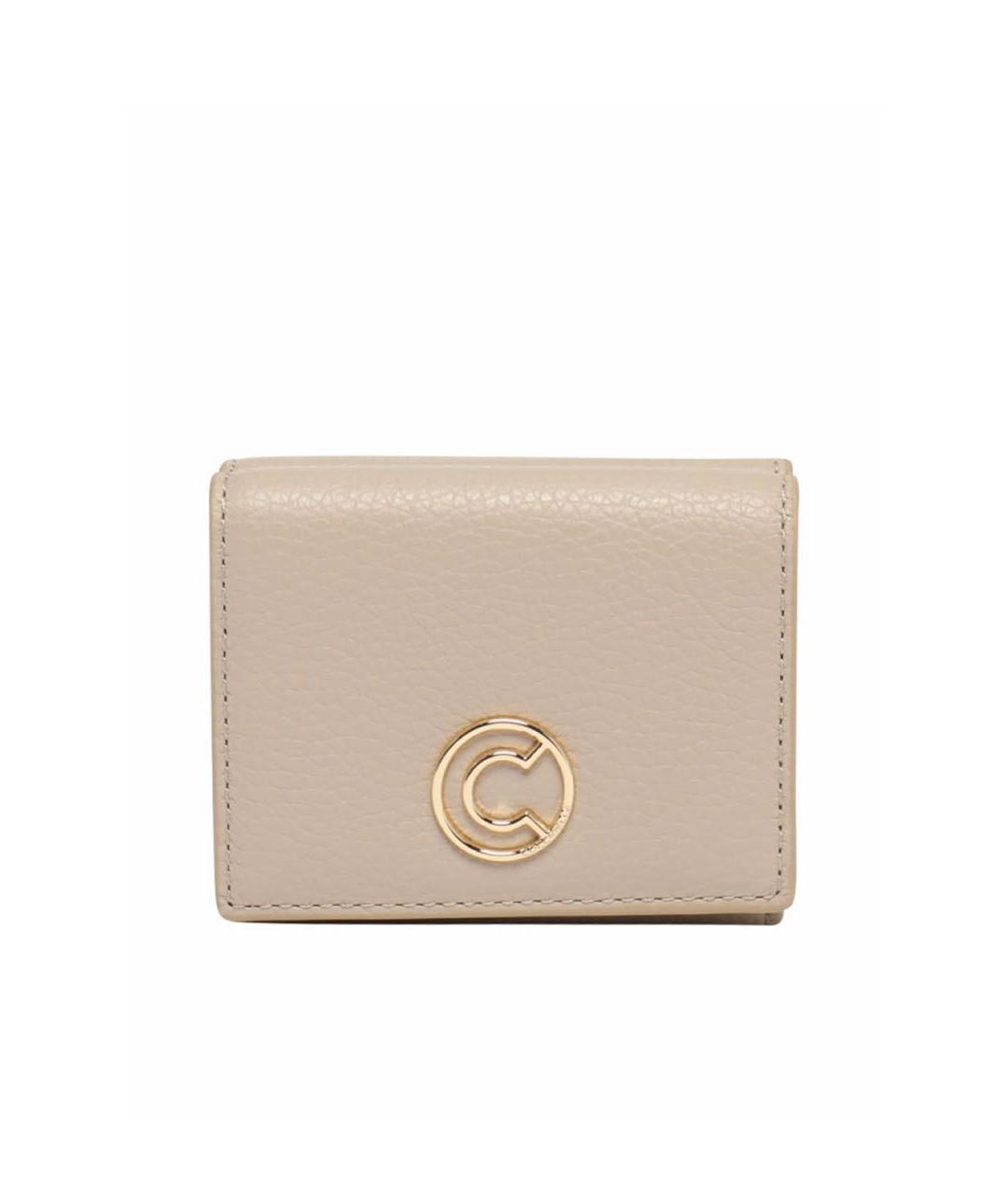 COCCINELLE Бежевый кожаный кошелек, фото 7