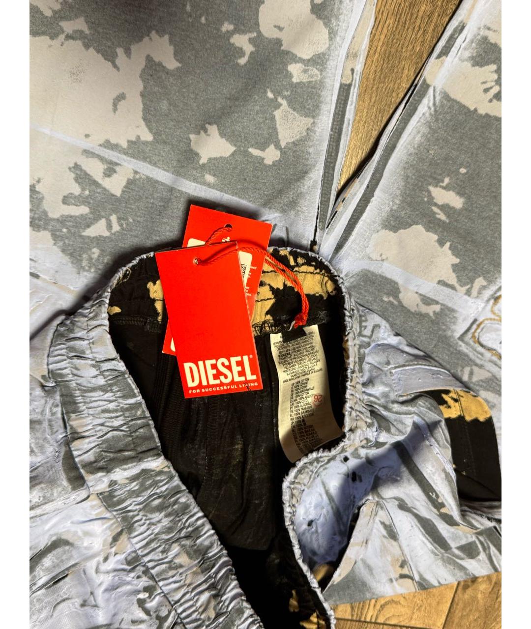 DIESEL Мульти велюровые брюки широкие, фото 5