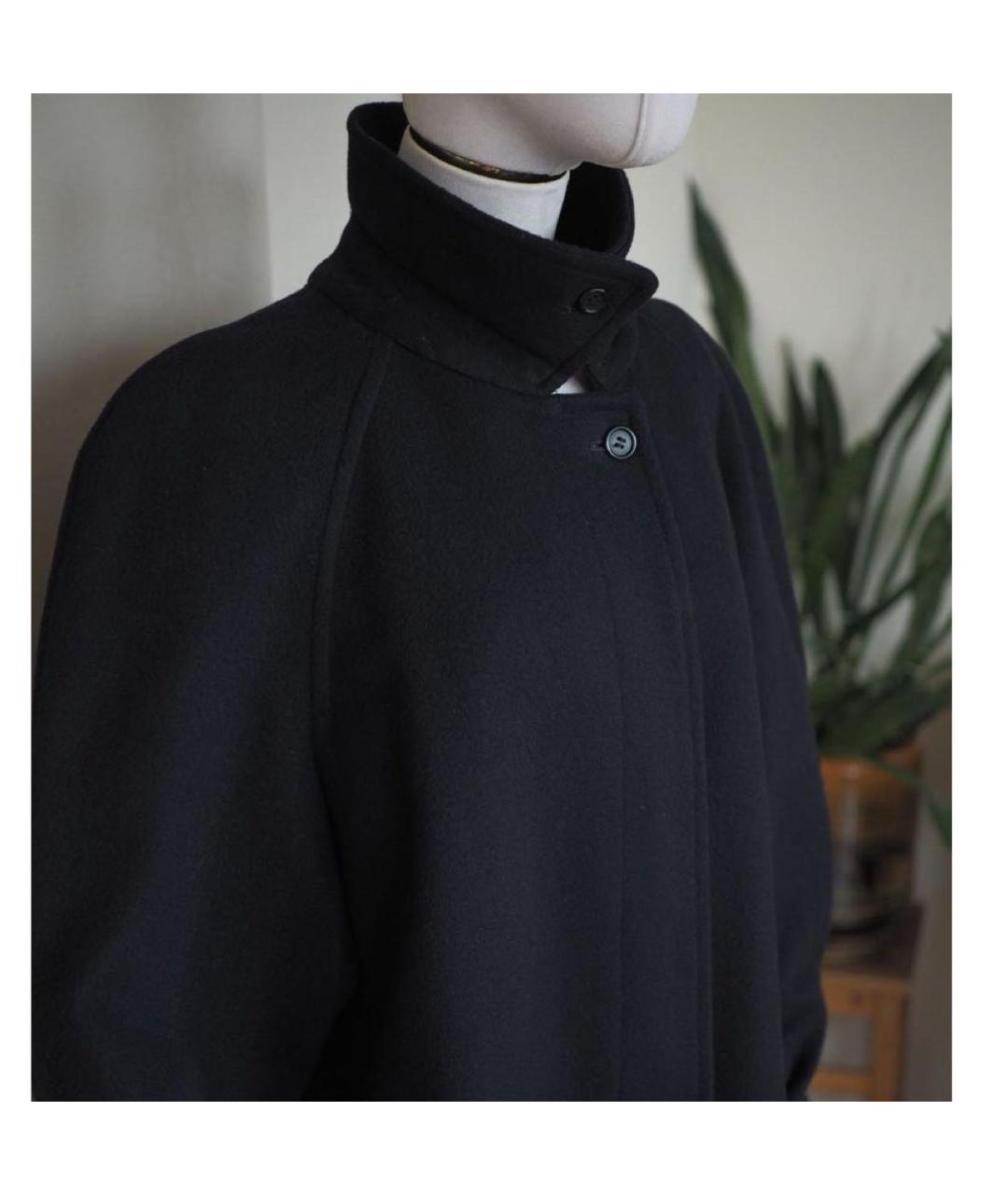 BURBERRY Темно-синее шерстяное пальто, фото 3