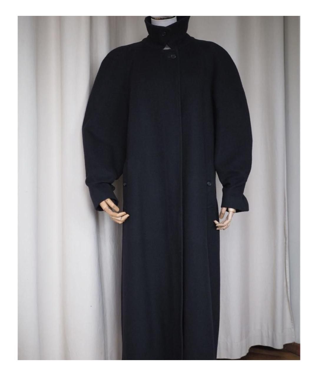 BURBERRY Темно-синее шерстяное пальто, фото 4