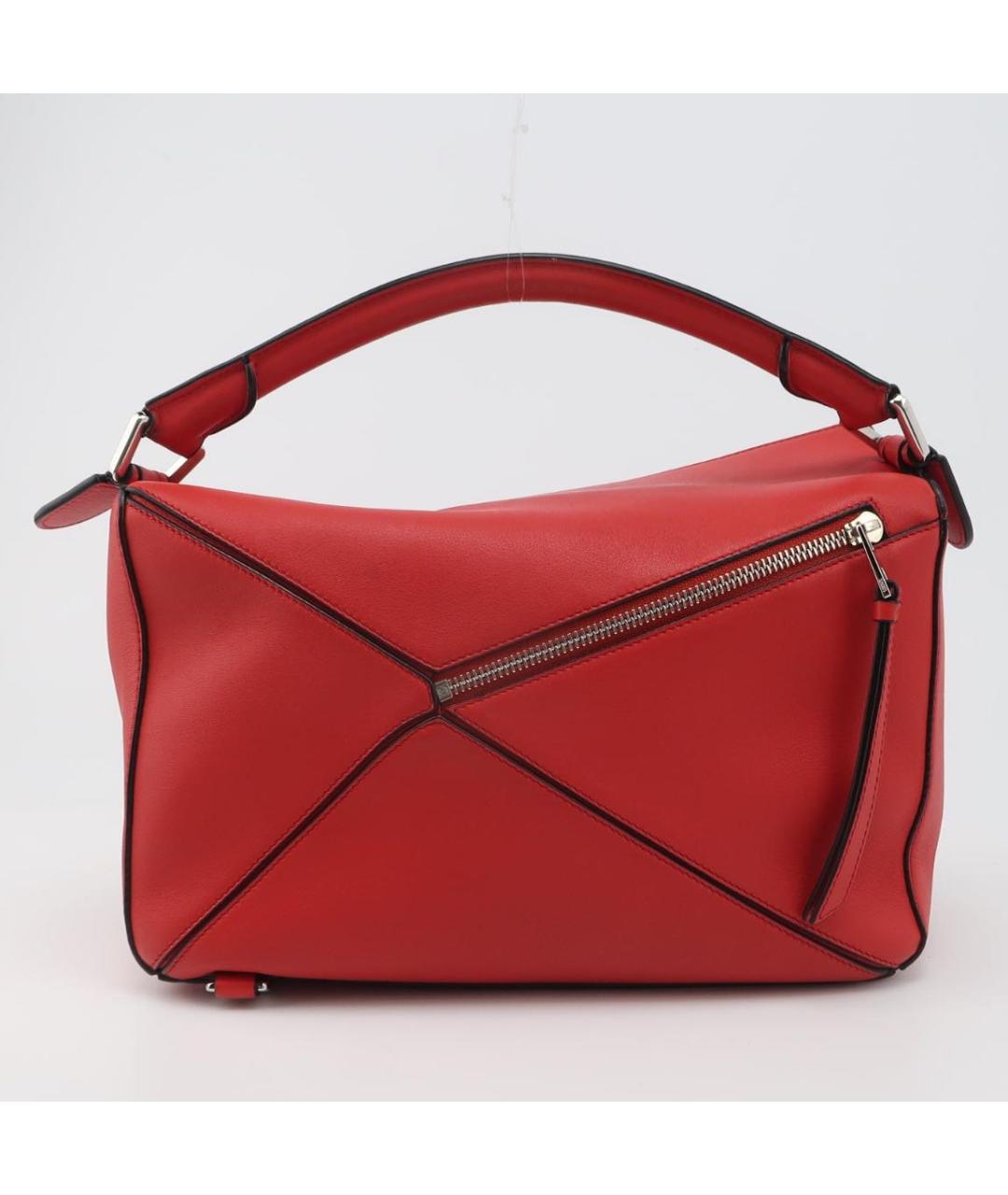 LOEWE Красная кожаная сумка через плечо, фото 4