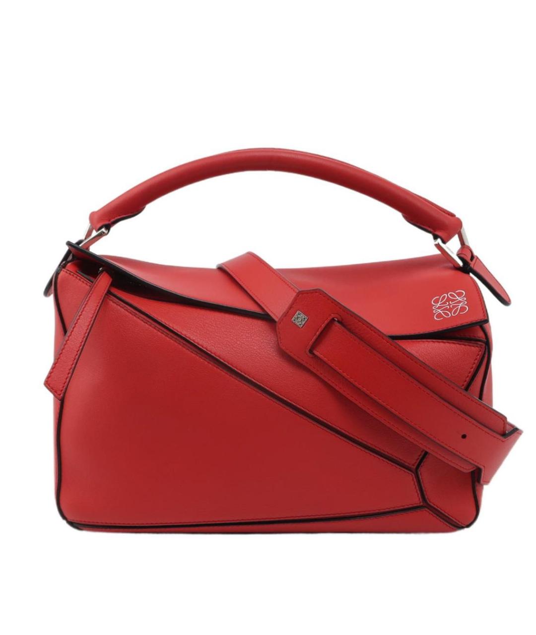 LOEWE Красная кожаная сумка через плечо, фото 9