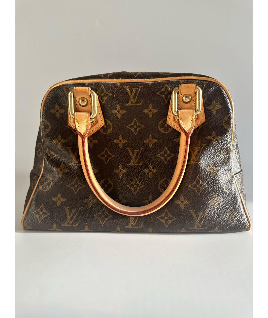 LOUIS VUITTON Коричневая сумка с короткими ручками, фото 3