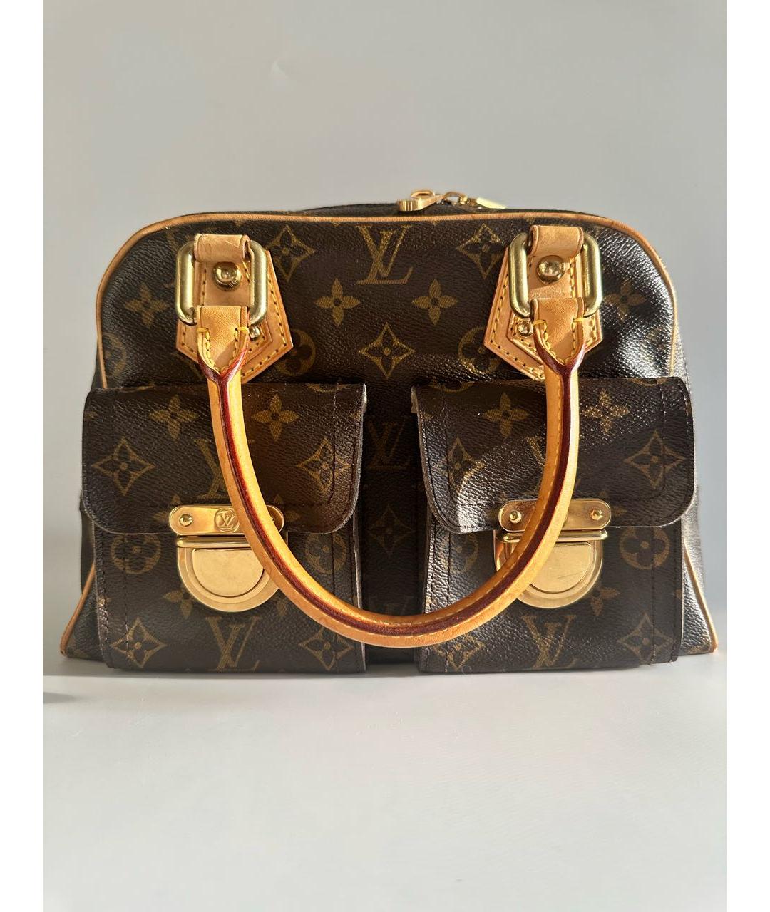 LOUIS VUITTON Коричневая сумка с короткими ручками, фото 9