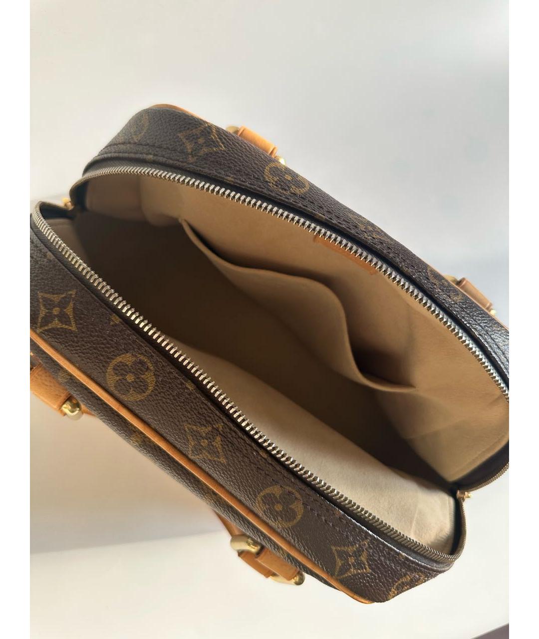 LOUIS VUITTON Коричневая сумка с короткими ручками, фото 7