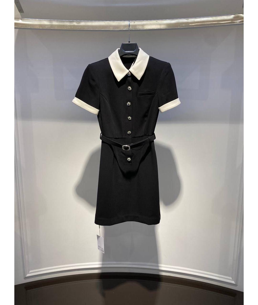 SELF-PORTRAIT Черное повседневное платье, фото 2