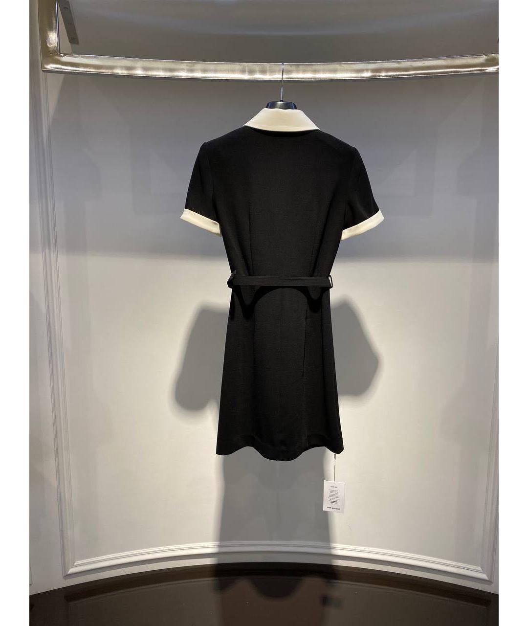 SELF-PORTRAIT Черное повседневное платье, фото 3