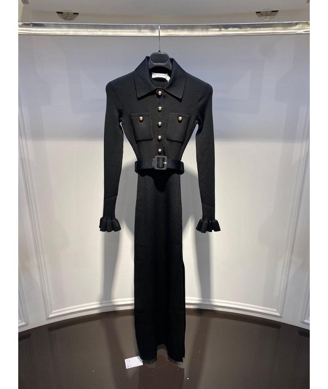 SELF-PORTRAIT Черное повседневное платье, фото 2