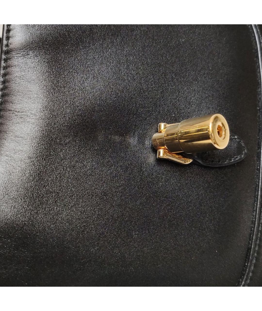 GUCCI Черная кожаная сумка через плечо, фото 7