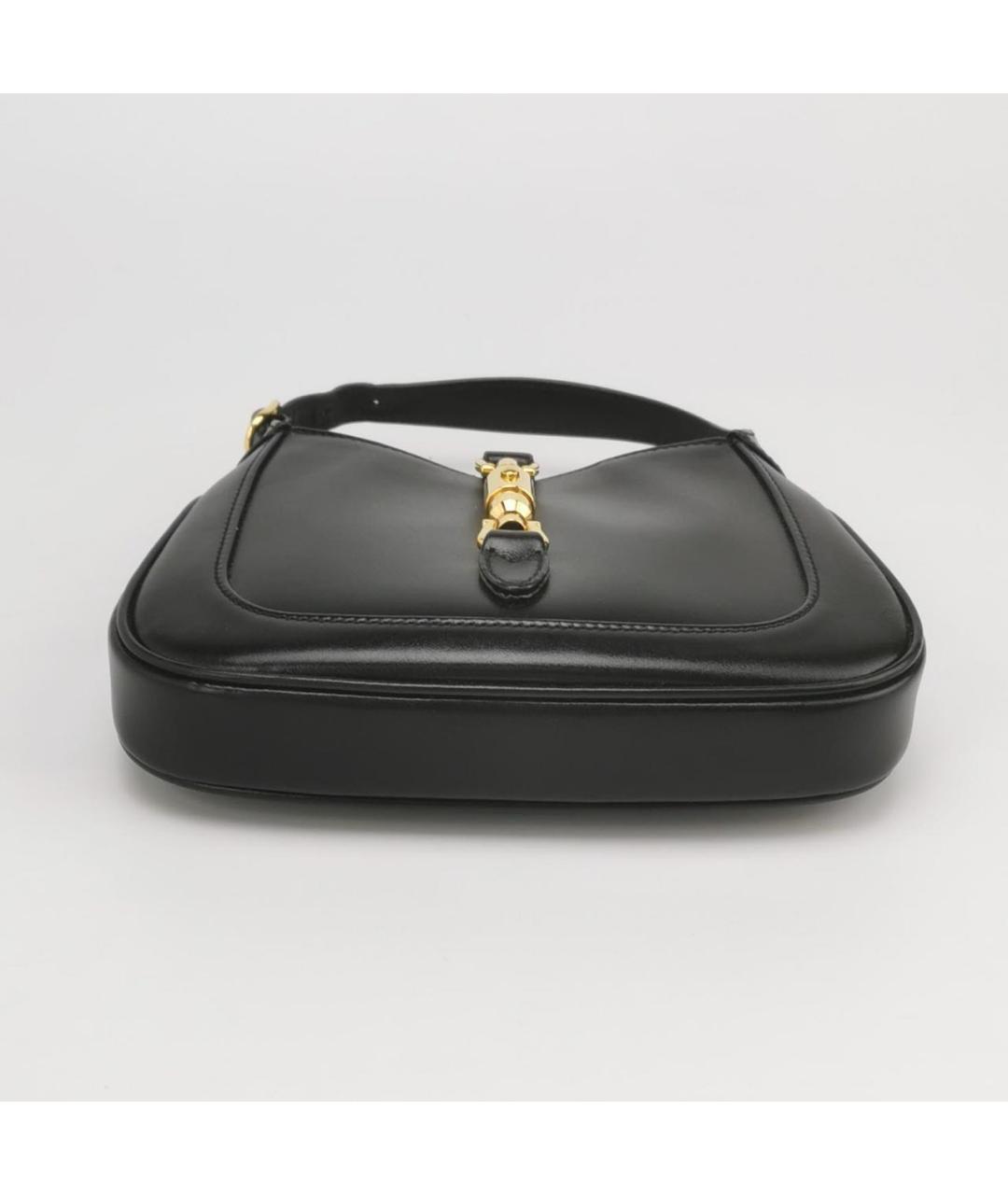 GUCCI Черная кожаная сумка через плечо, фото 5