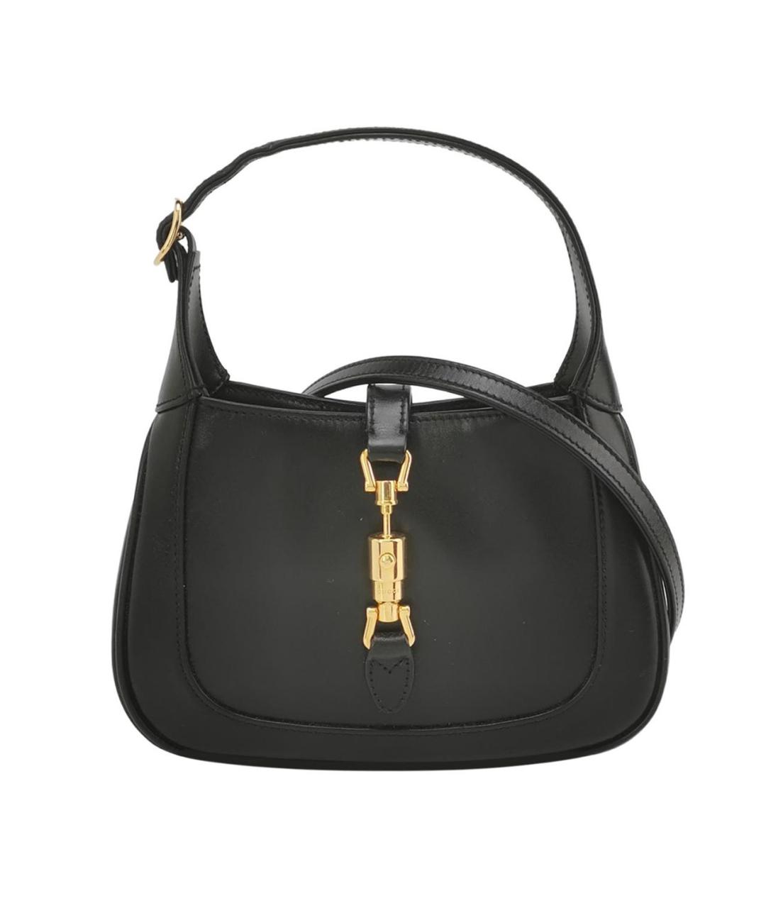 GUCCI Черная кожаная сумка через плечо, фото 9