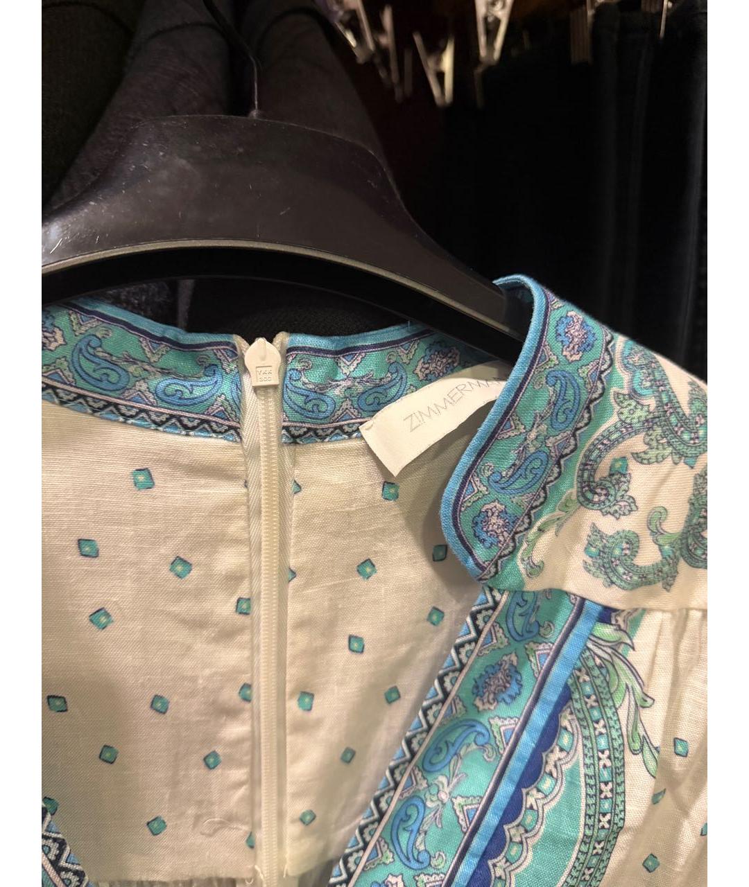 ZIMMERMANN Голубой хлопковый сарафан, фото 3