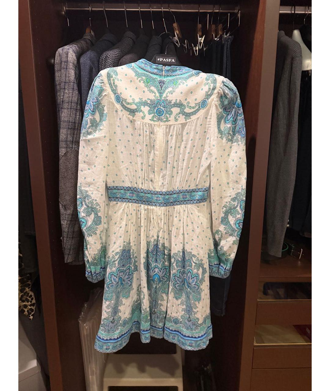 ZIMMERMANN Голубой хлопковый сарафан, фото 2