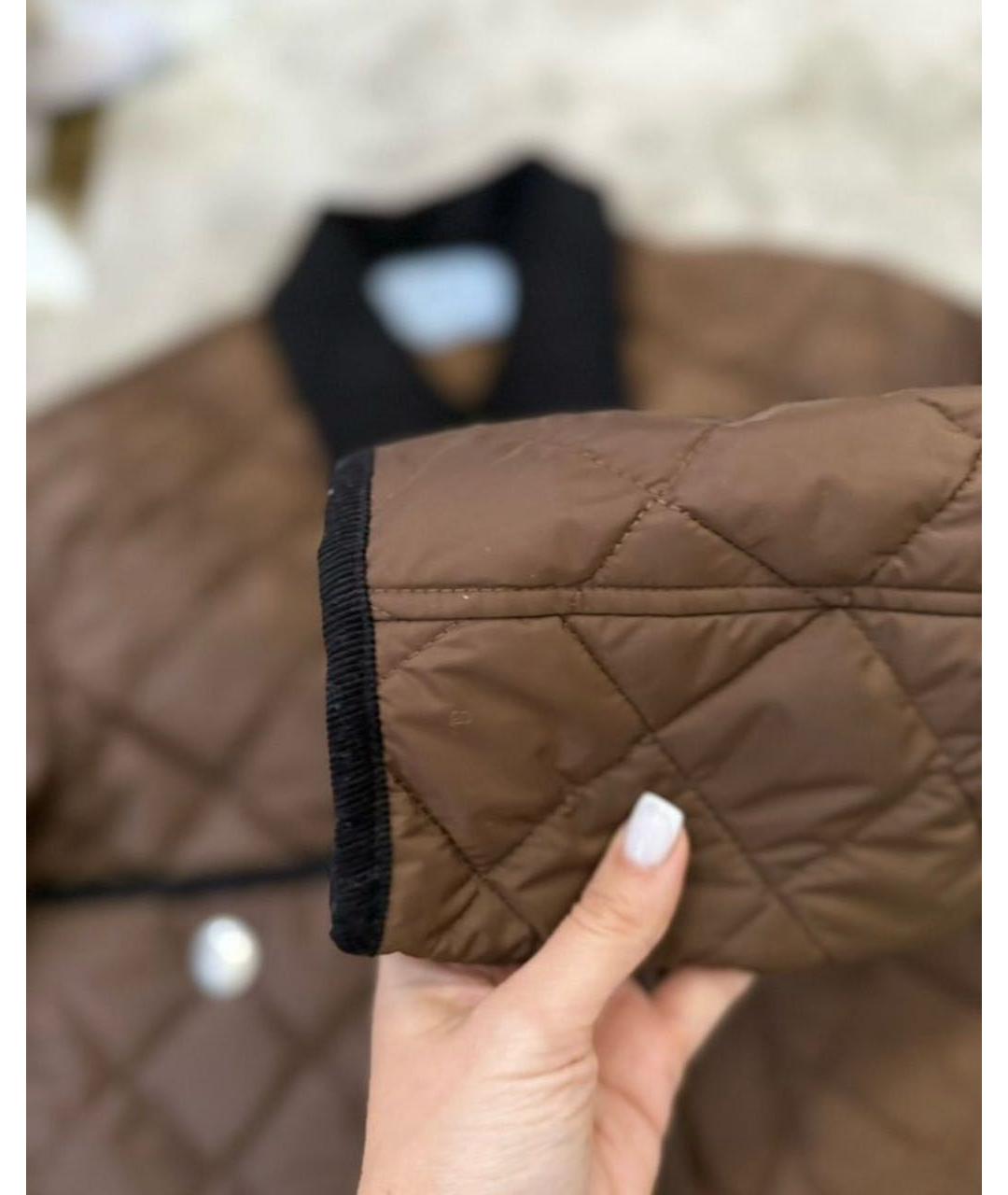 PRADA Коричневая полиамидовая куртка, фото 5
