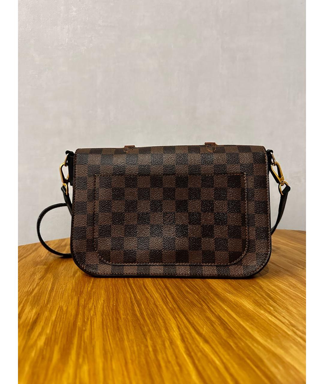 LOUIS VUITTON Коричневая сумка через плечо, фото 3