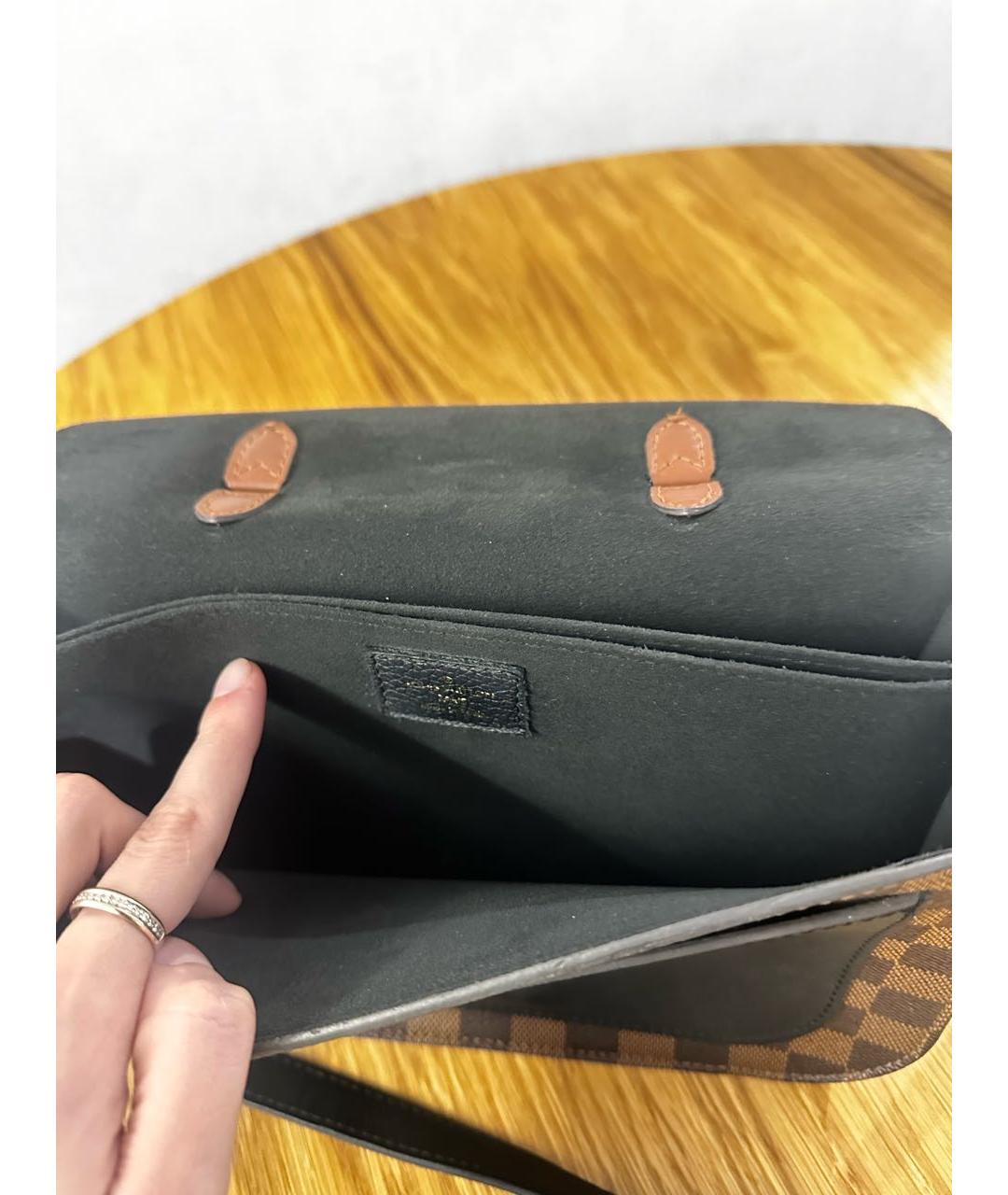 LOUIS VUITTON Коричневая сумка через плечо, фото 4