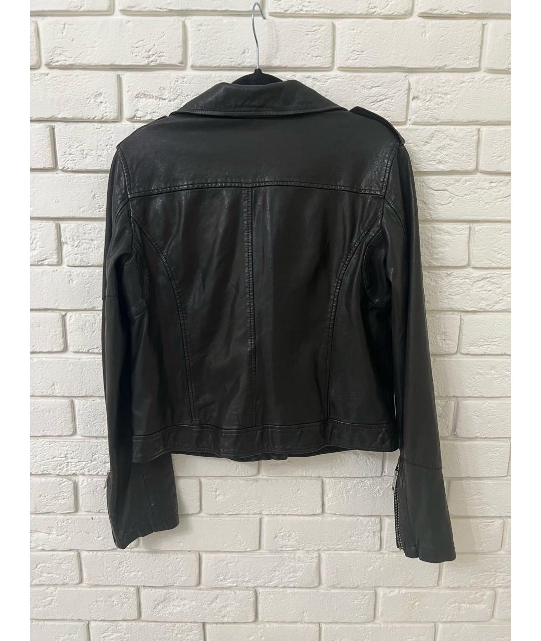 DIESEL Черная кожаная куртка, фото 2