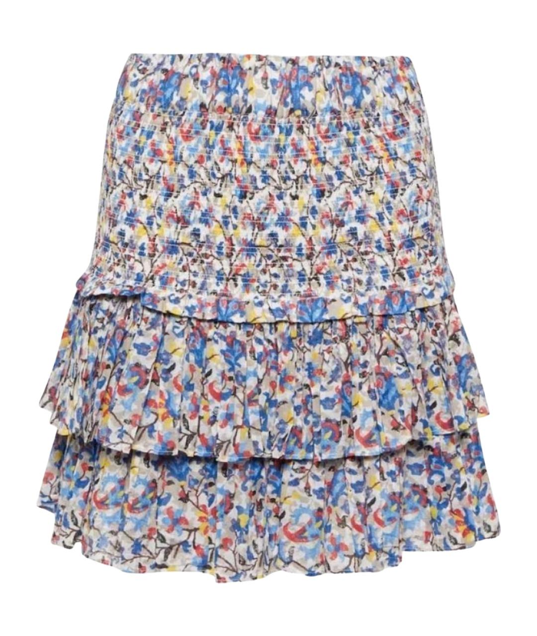 ISABEL MARANT ETOILE Мульти хлопковая юбка мини, фото 1