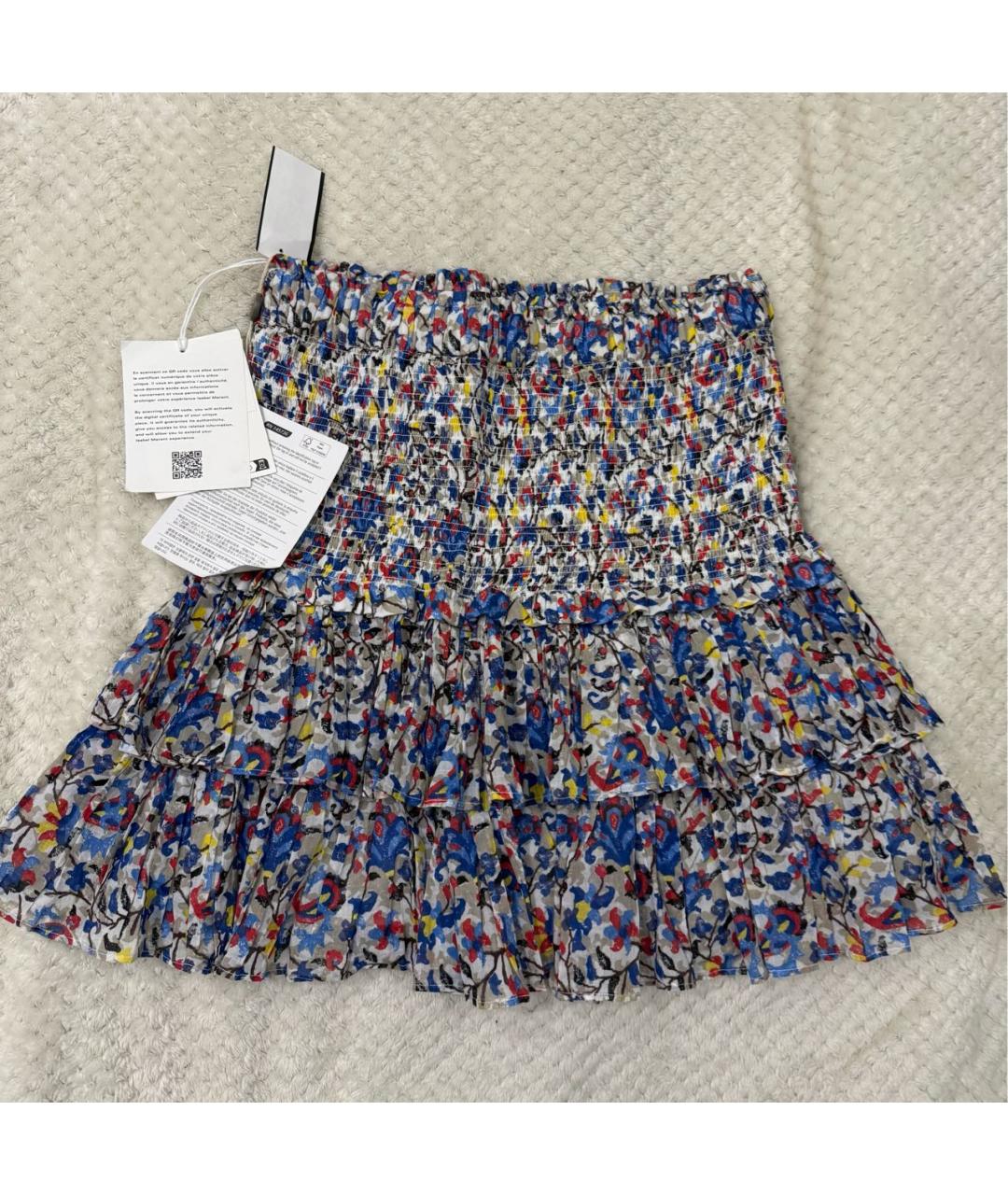 ISABEL MARANT ETOILE Мульти хлопковая юбка мини, фото 2