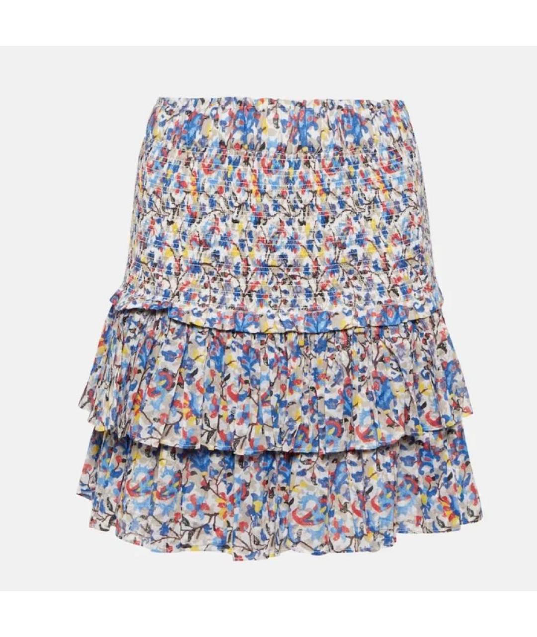 ISABEL MARANT ETOILE Мульти хлопковая юбка мини, фото 9