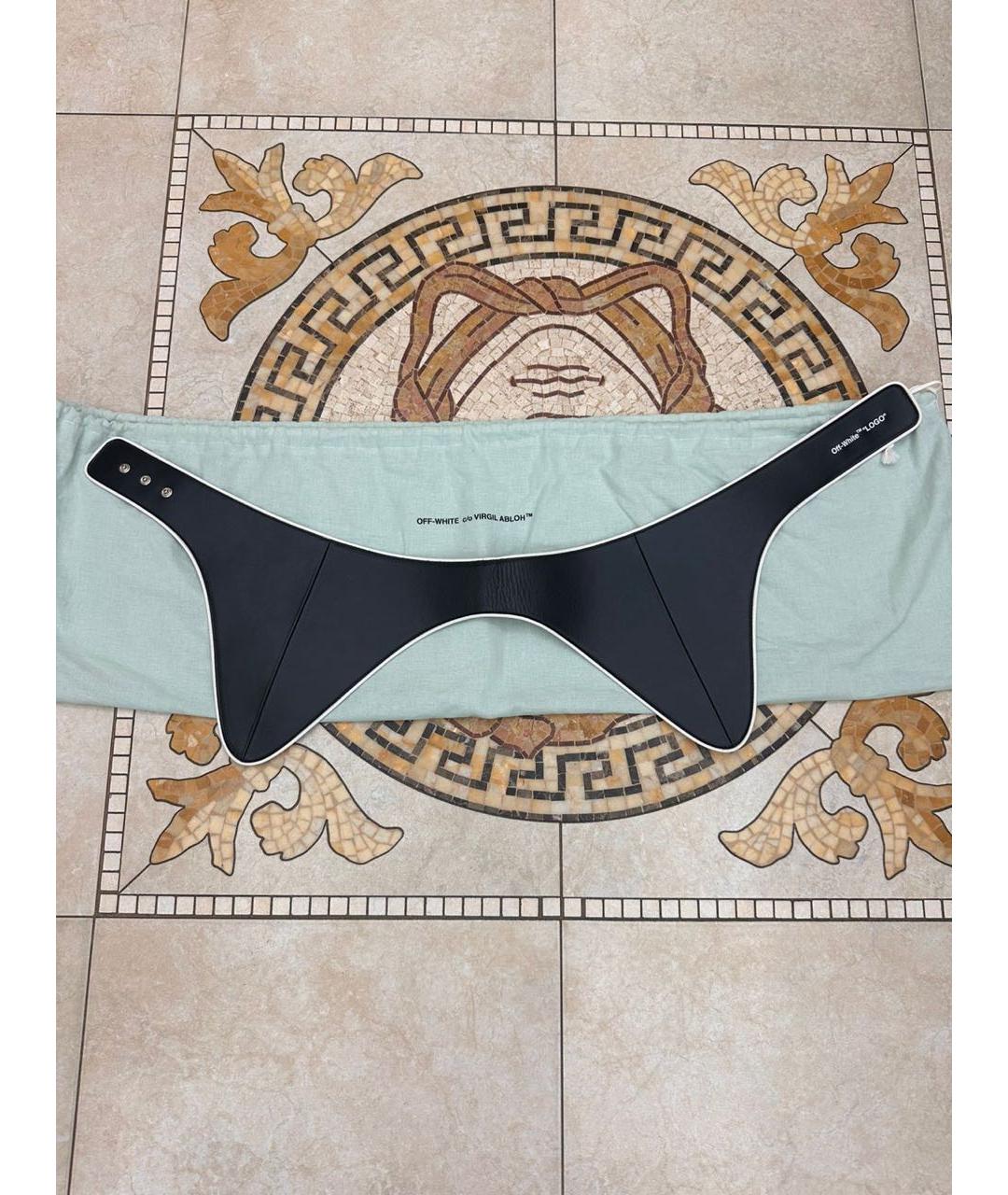 OFF-WHITE Бежевый кожаный ремень, фото 3