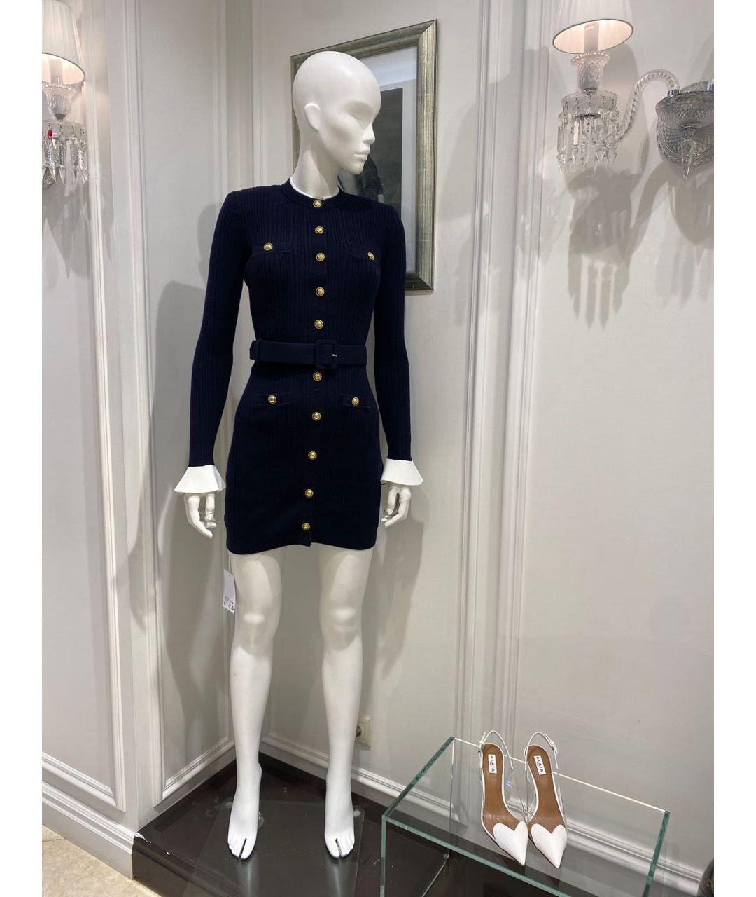 SELF-PORTRAIT Темно-синее повседневное платье, фото 2