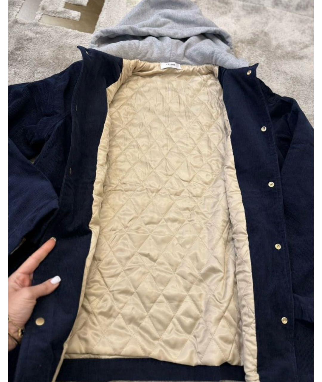 CELINE Темно-синяя хлопковая куртка, фото 6