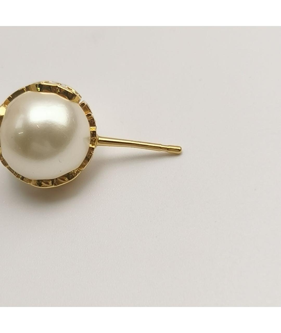 CHANEL Белые жемчужные серьги, фото 7