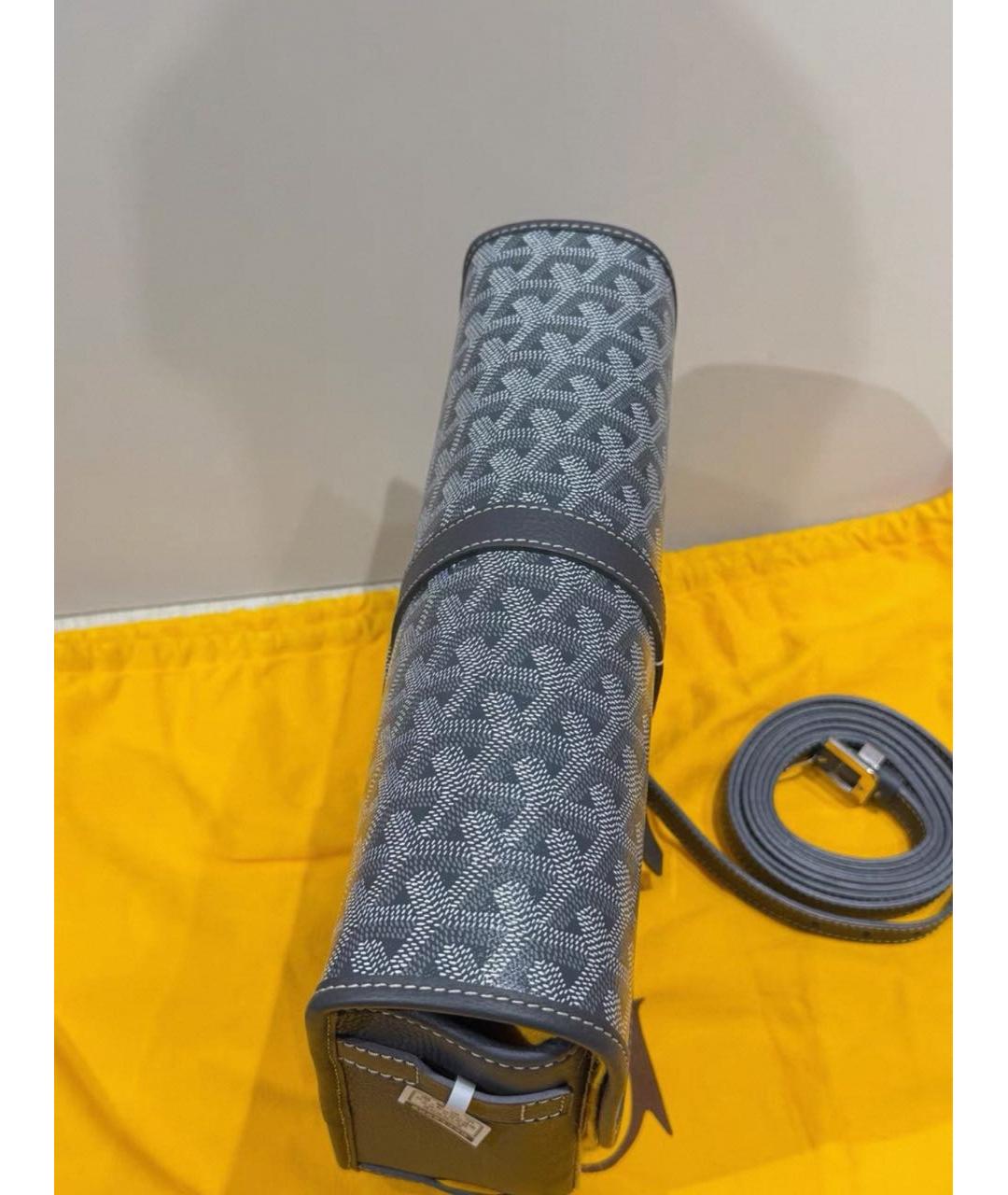 GOYARD Серая кожаная сумка тоут, фото 4