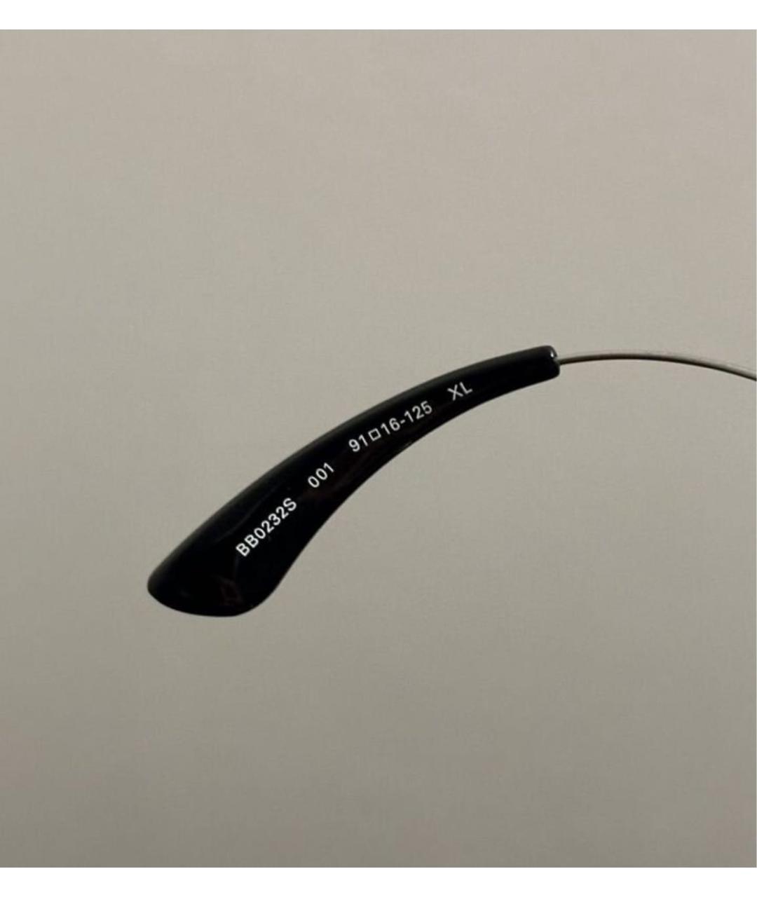 BALENCIAGA Черные пластиковые солнцезащитные очки, фото 3