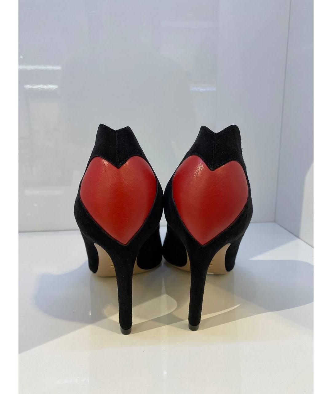 CHRISTIAN DIOR Черные замшевые туфли, фото 4