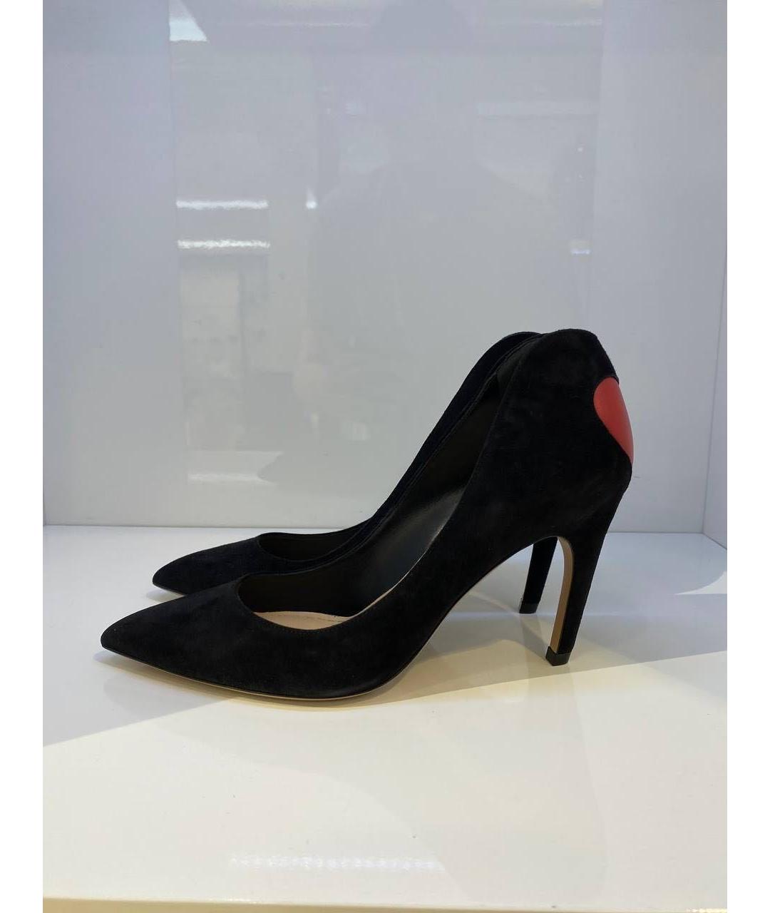CHRISTIAN DIOR Черные замшевые туфли, фото 2
