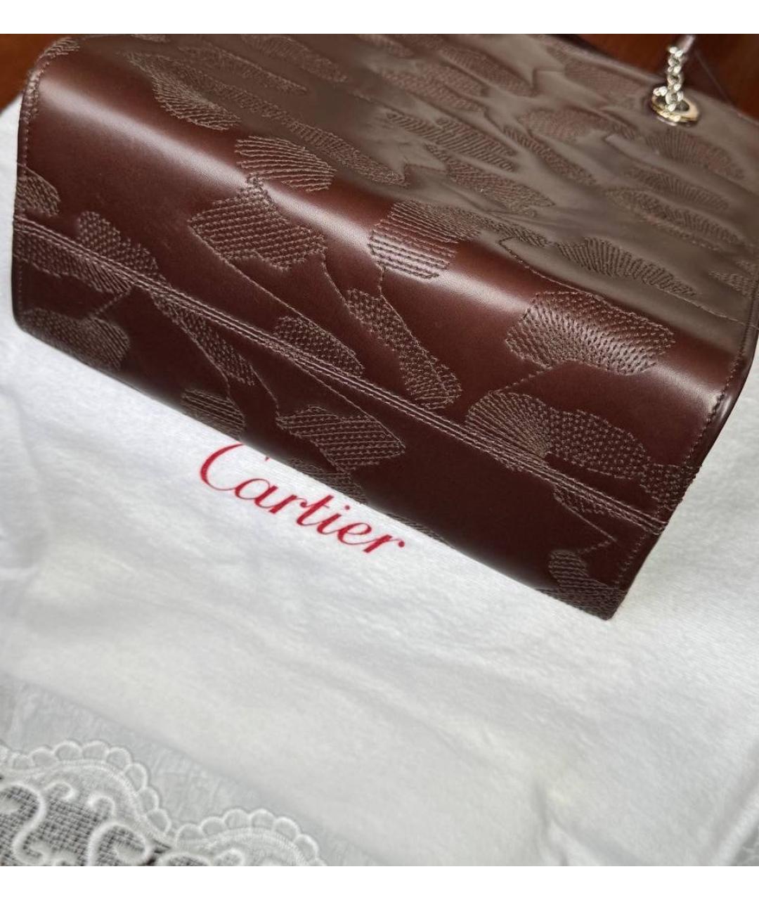 CARTIER Коричневая сумка тоут, фото 7