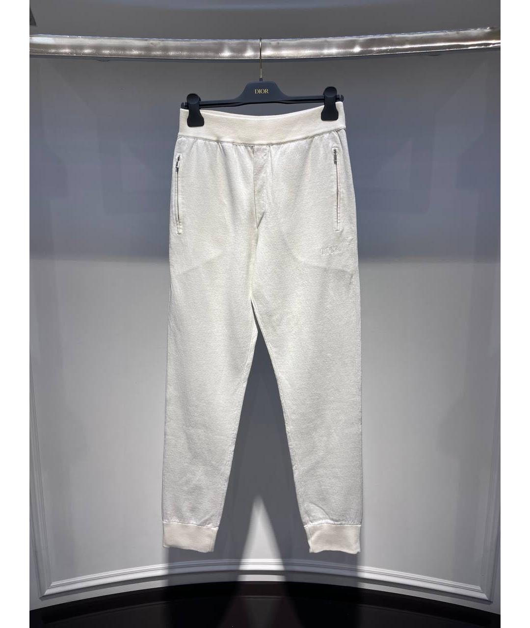 CHRISTIAN DIOR Белые прямые брюки, фото 3