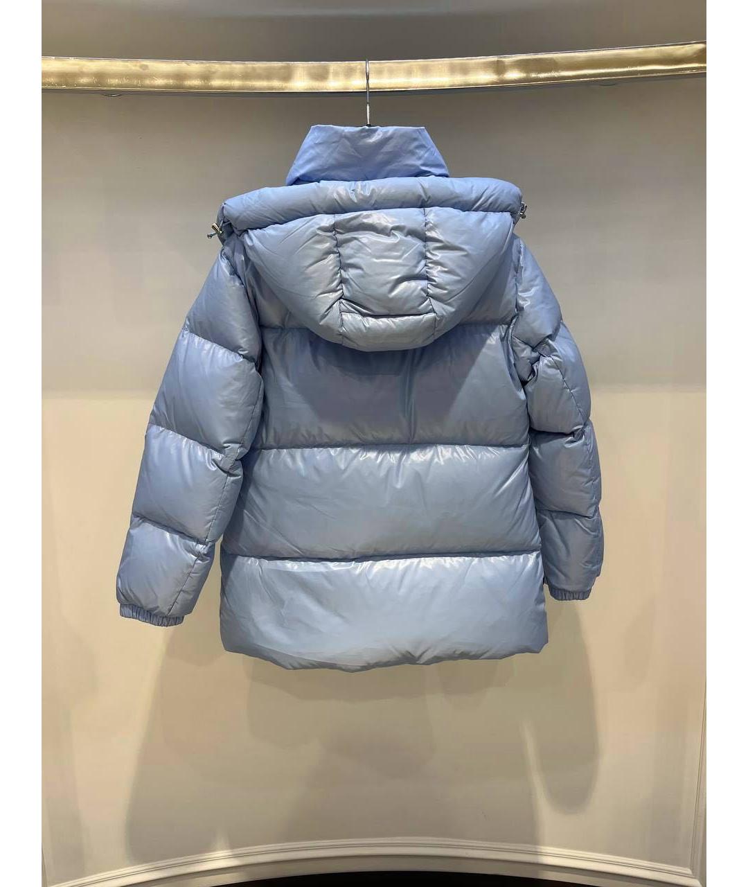 DUVETICA Голубая полиамидовая куртка, фото 3