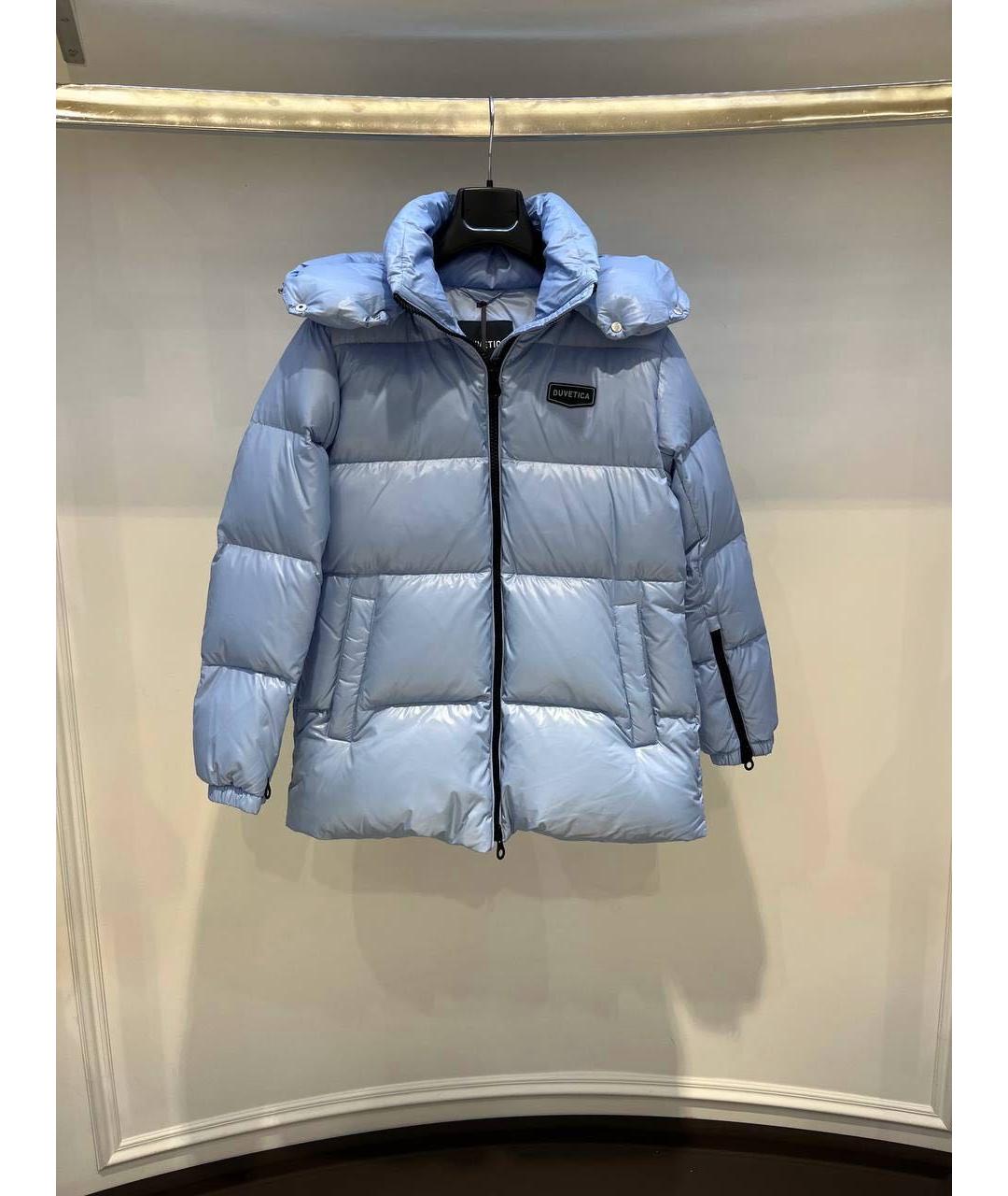 DUVETICA Голубая полиамидовая куртка, фото 2