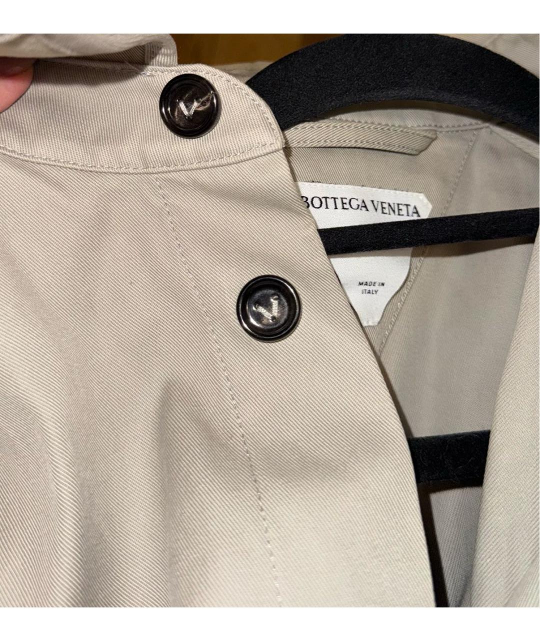 BOTTEGA VENETA Бежевая хлопковая куртка, фото 4