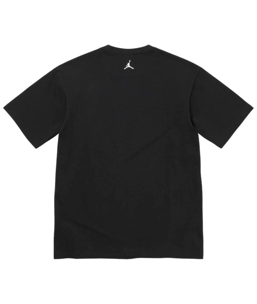 SUPREME Черная хлопковая футболка, фото 2