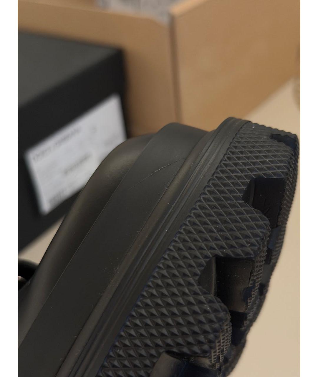 DOLCE&GABBANA Черные кожаные ботинки, фото 7