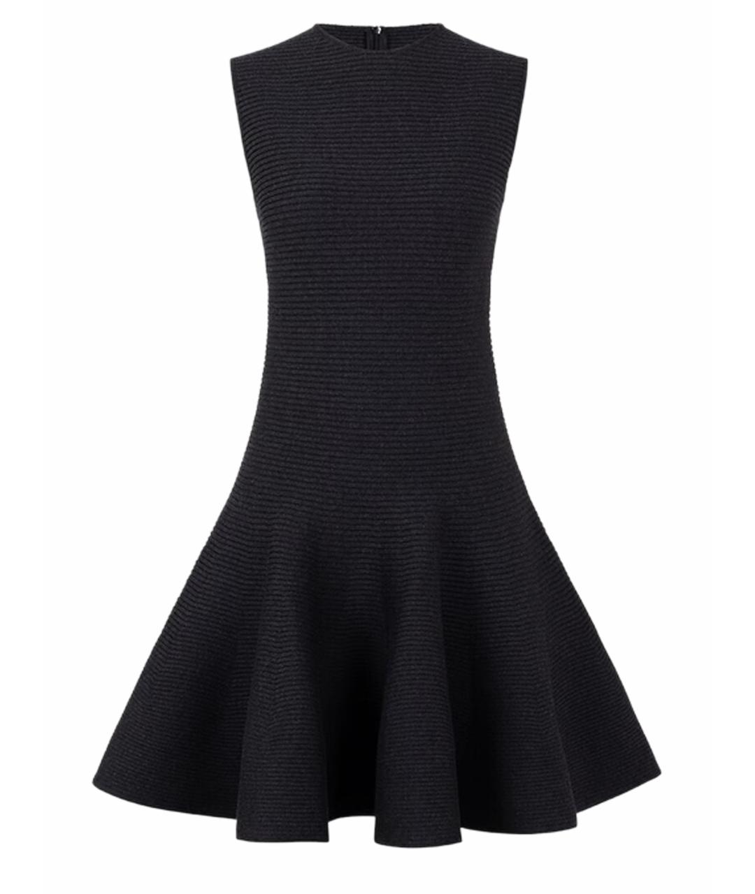 ALAIA Черное шелковое повседневное платье, фото 1