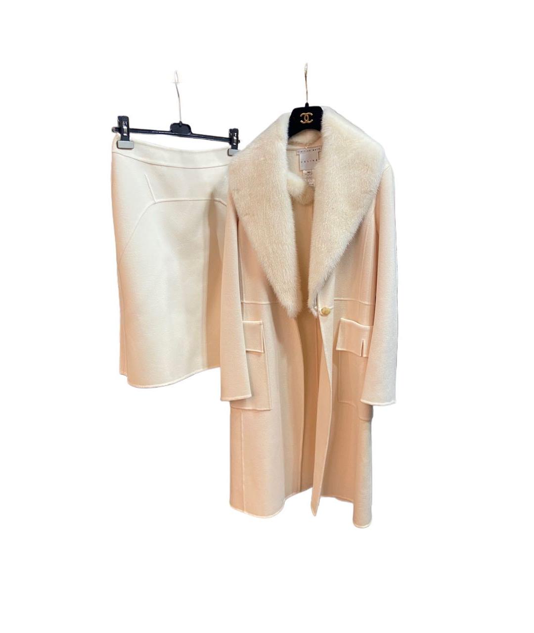 CELINE Бежевое кашемировое пальто, фото 7