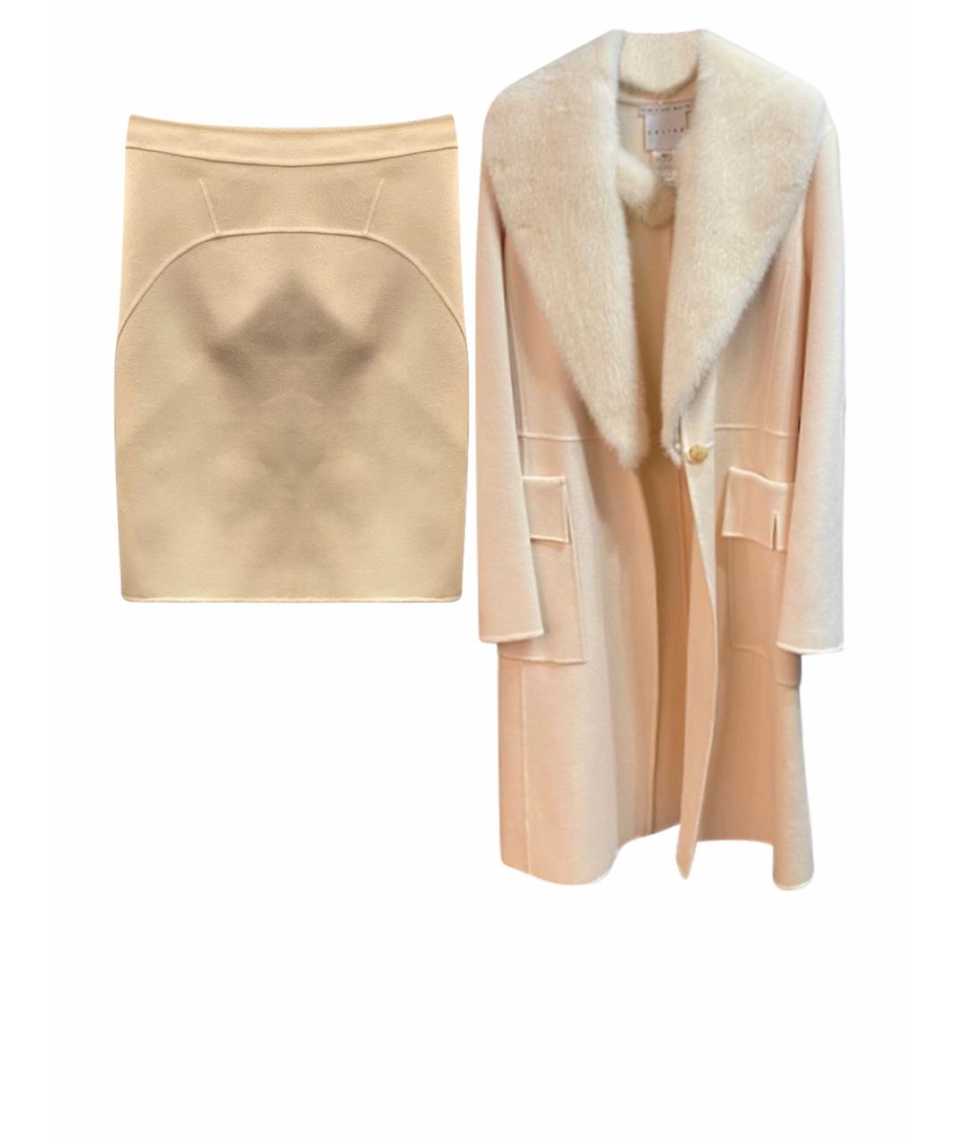 CELINE Бежевое кашемировое пальто, фото 1