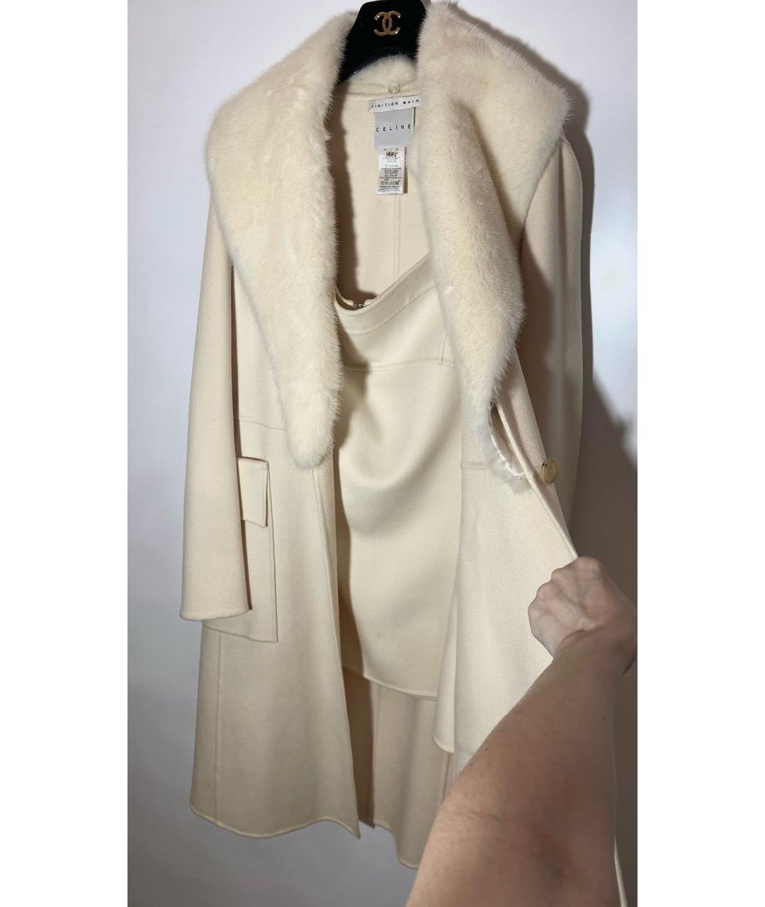 CELINE Бежевое кашемировое пальто, фото 2