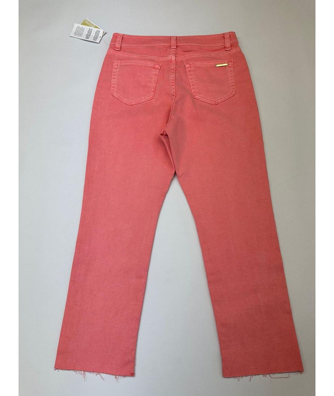 MICHAEL MICHAEL KORS Коралловые хлопко-эластановые джинсы слим, фото 2