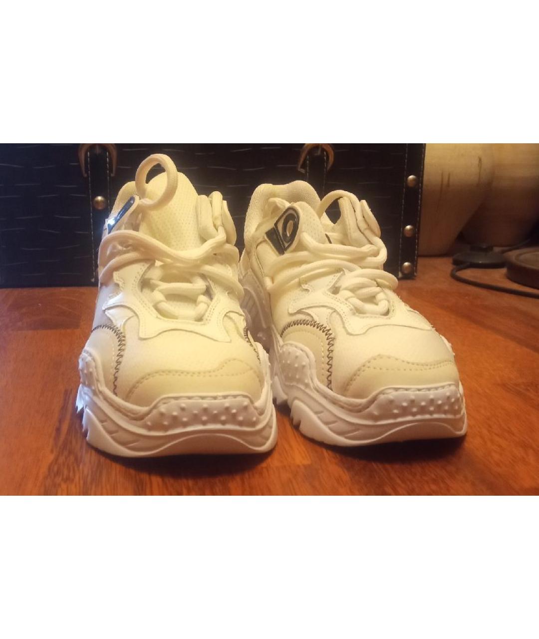 NO. 21 Белые текстильные кроссовки, фото 2