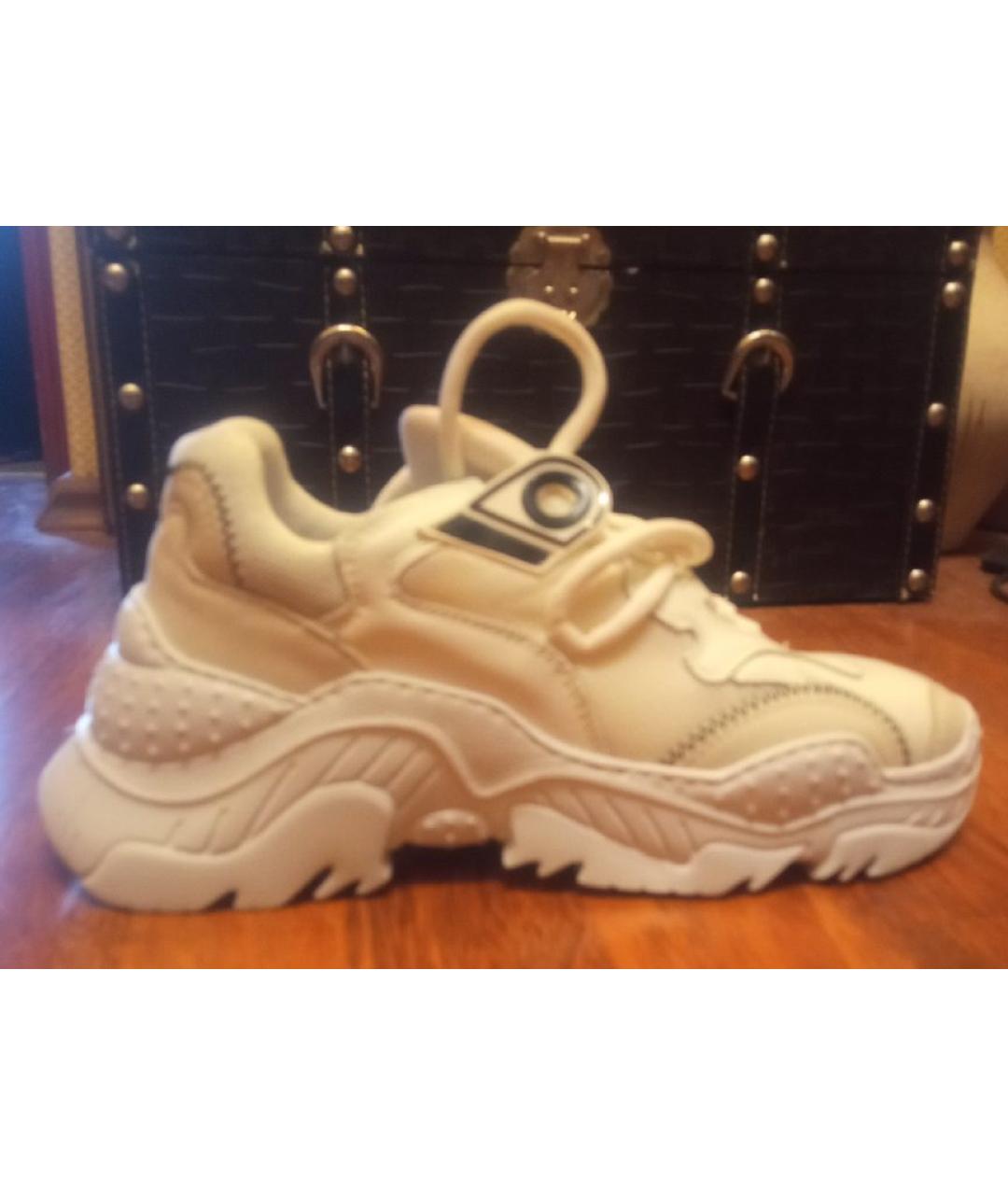 NO. 21 Белые текстильные кроссовки, фото 8