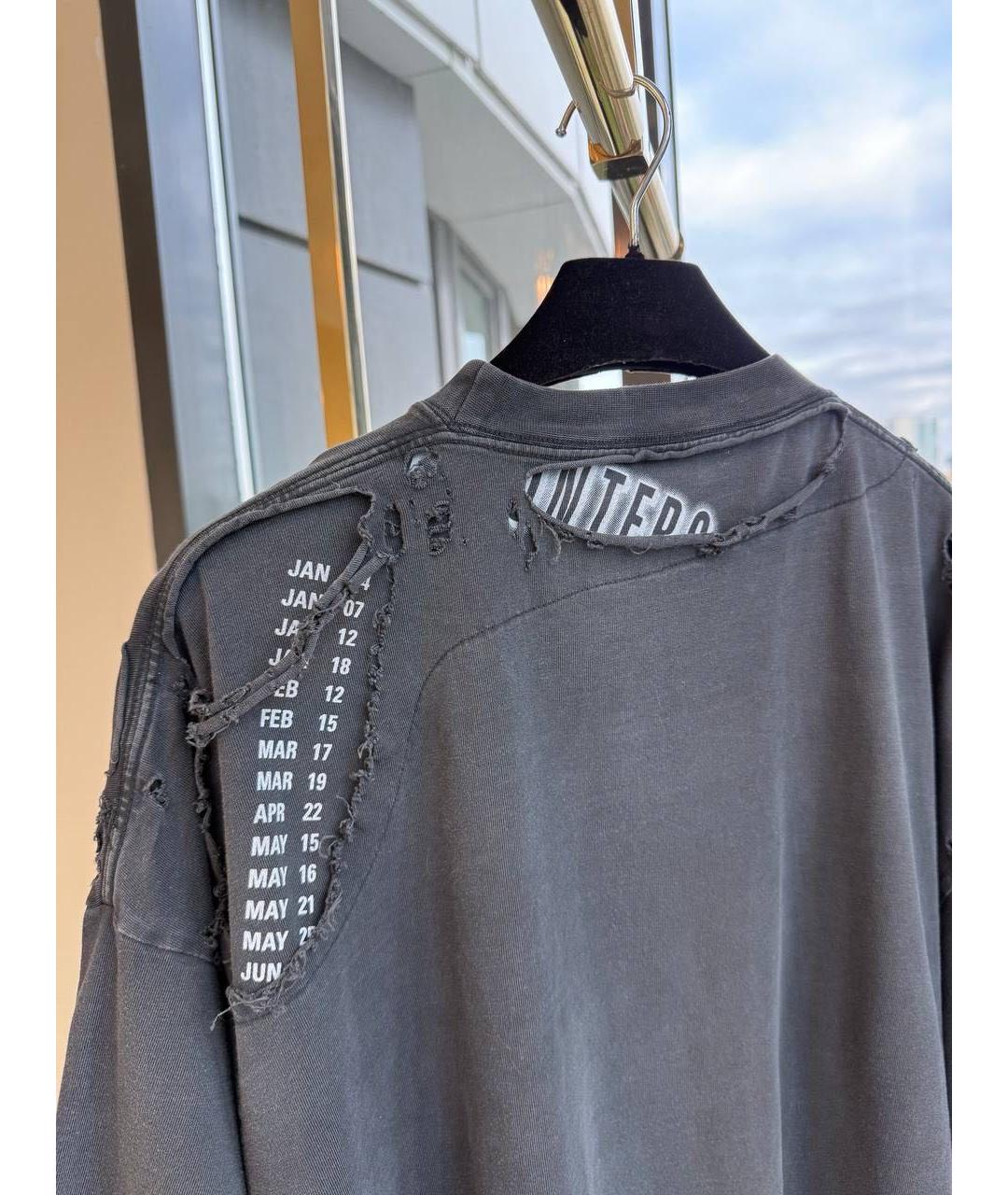 BALENCIAGA Черная хлопковая футболка, фото 4