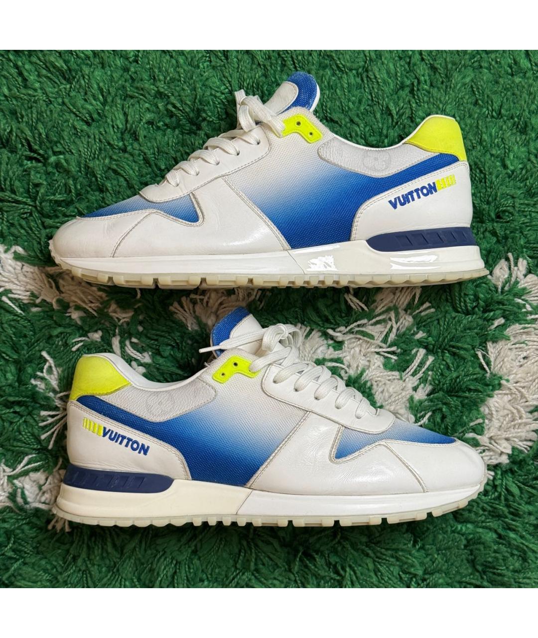LOUIS VUITTON Белые кожаные низкие кроссовки / кеды, фото 5