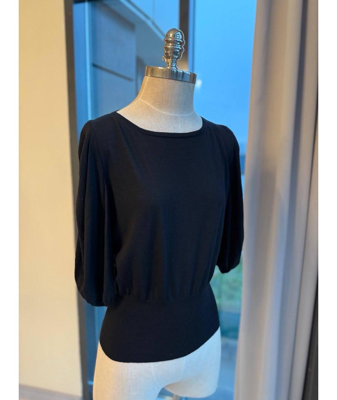 MAX MARA Черный хлопковый джемпер / свитер, фото 6